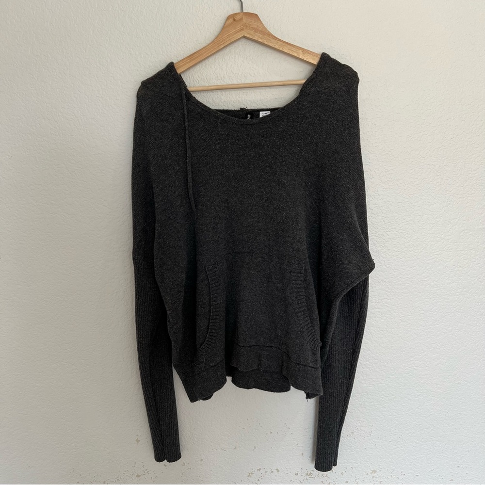 Urban Outfitters BDG Grey Pullover Sweater Ribbed Sleeves